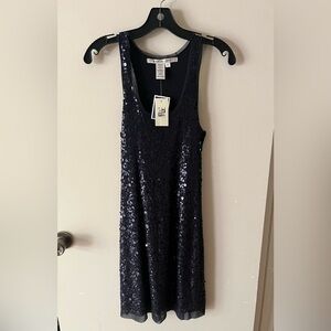 Max Studio Midnight Blue Sequin Dress